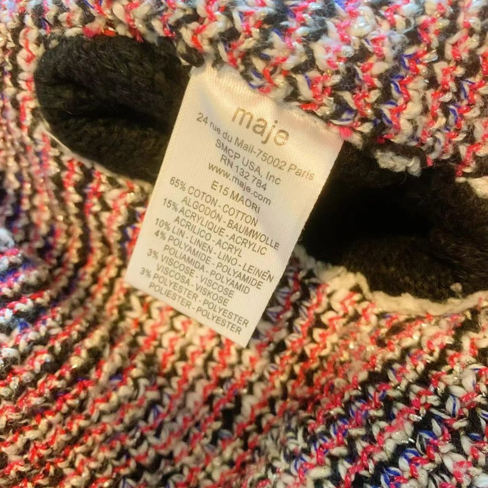 Maori Jacquard Knit Oversized Long Cardigan Overcoat - Picture 6 of 9